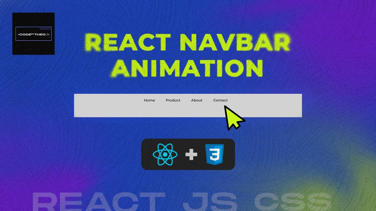 React navbar animation | React project - YouTube