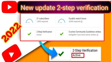 Youtube monetization Policy New Update 2022||2 Step Verification/How To Active 2 stepverification