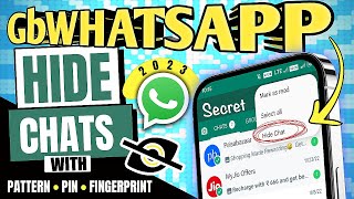 Tutorial : Hide/Unhide Chats in GbwhatsApp | Hide with Lock screenshot 1