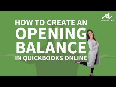 Video: Sådan Udarbejdes En åbningsbalance