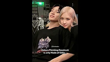 Rosekook 😎 Real 🖤 #rosekook #rosé #jungkook #bts #blackpink #btsjungkook #blackpinkrose