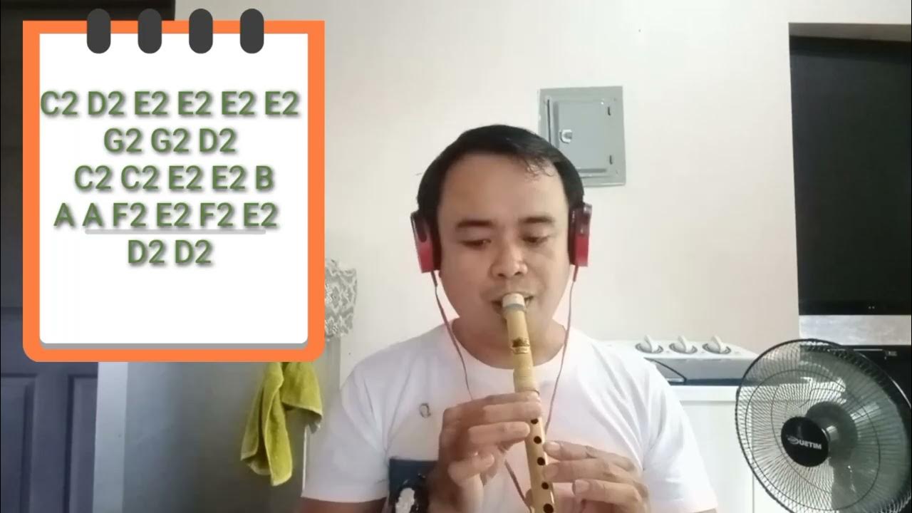 "Beautiful in White" by Westlife. Bamboo recorder with chords played by