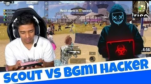 SCOUT VS BGMI HACKER🧐 SCOUT KILLED HACKER😲😲