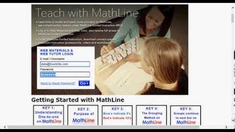 How to use MathLine Web Materials