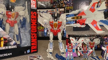 Transformers combiner wars leader class Starscream review. G1 chug collection studio series