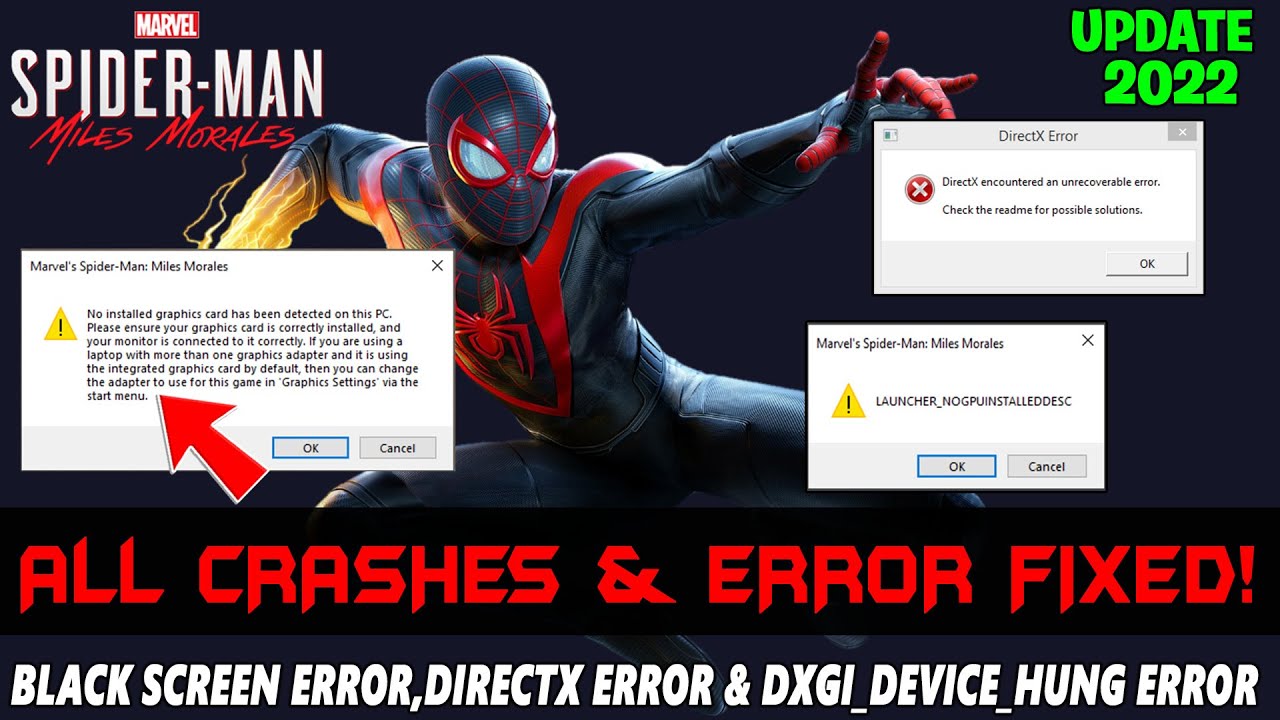 Marvel's Spider-Man: Miles Morales - PCGamingWiki PCGW - bugs, fixes,  crashes, mods, guides and improvements for every PC game