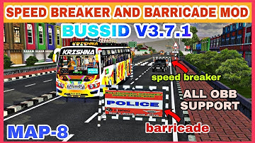 Speed breaker and barricade mod for bussid v3.7.1 # speed breaker mod for bussid v3.7.1