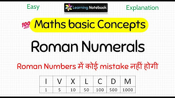 Roman Numerals - Roman numbers rules