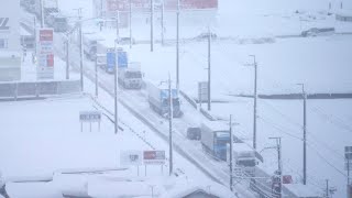 滋賀県で大雪