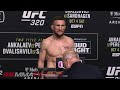 UFC 320 Official Weigh-Ins: Merab Dvalishvili Cuts It Close