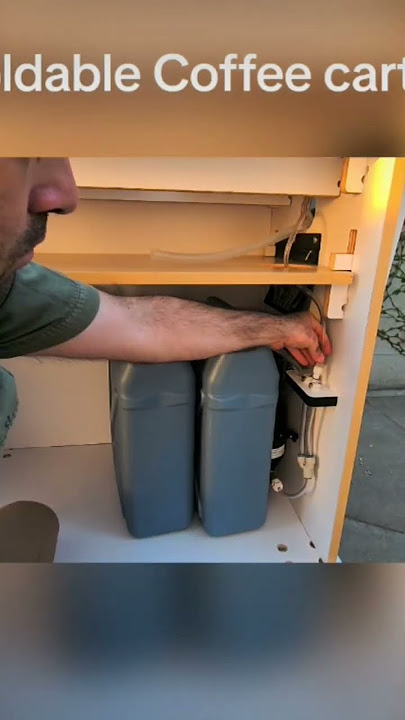 Foldable Coffee cart #coffeecart #mobilecoffee #coffeebar #barista #coffeetruck #coffeeshop
