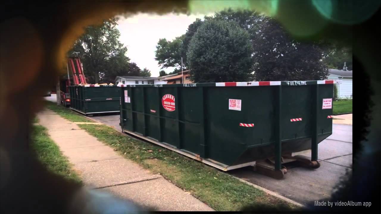 (563) 3322555 30 Yard Roll Off Dumpster Delivered To Davenport, Iowa