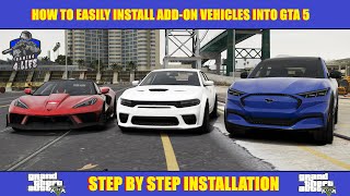 How to install Add-On Cars (2022) Real Life Vehicles In GTA 5 | #GTA5 #GTAV