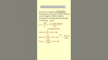 Find the absolute uncertainty in resistivity