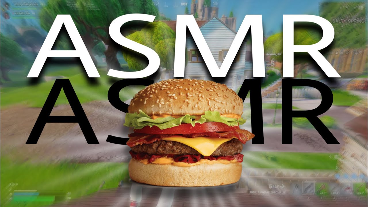 ASMR ~ JE MANGE Un Burger ( succulent )
