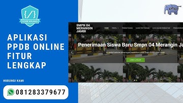 Source Code Aplikasi PPDB ONLINE FITUR LENGKAP TERBARU