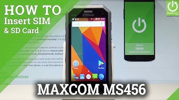How to Insert SIM and SD Card in MAXCOM MS456 |HardReset.info