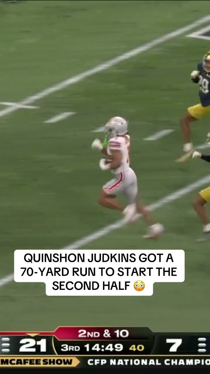 What a night for Quinshon Judkins ?