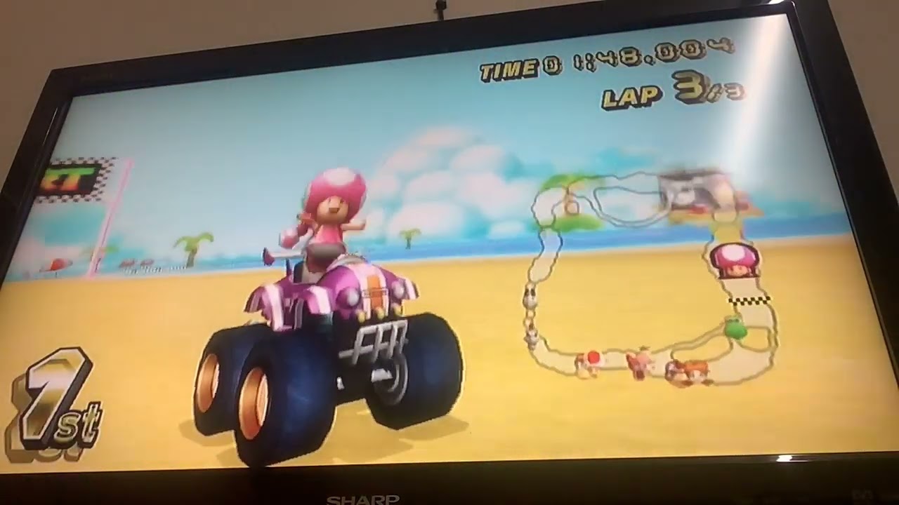 Mario Kart Wii 150CC Banana Cup Toadette Rally Romper