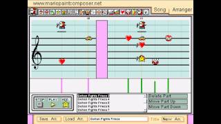Dragon Ball Z Gohan Fights Frieza Aka Ssj2 Gohan Mystic Gohan Theme On Mario Paint Composer