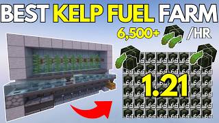 FULLY AUTOMATIC KELP FUEL Farm for Minecraft Bedrock 1.21 