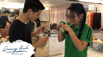 Vừa hội ngộ Phương Mỹ Chi đã bắt Quang Anh ăn chè chị 7 bán