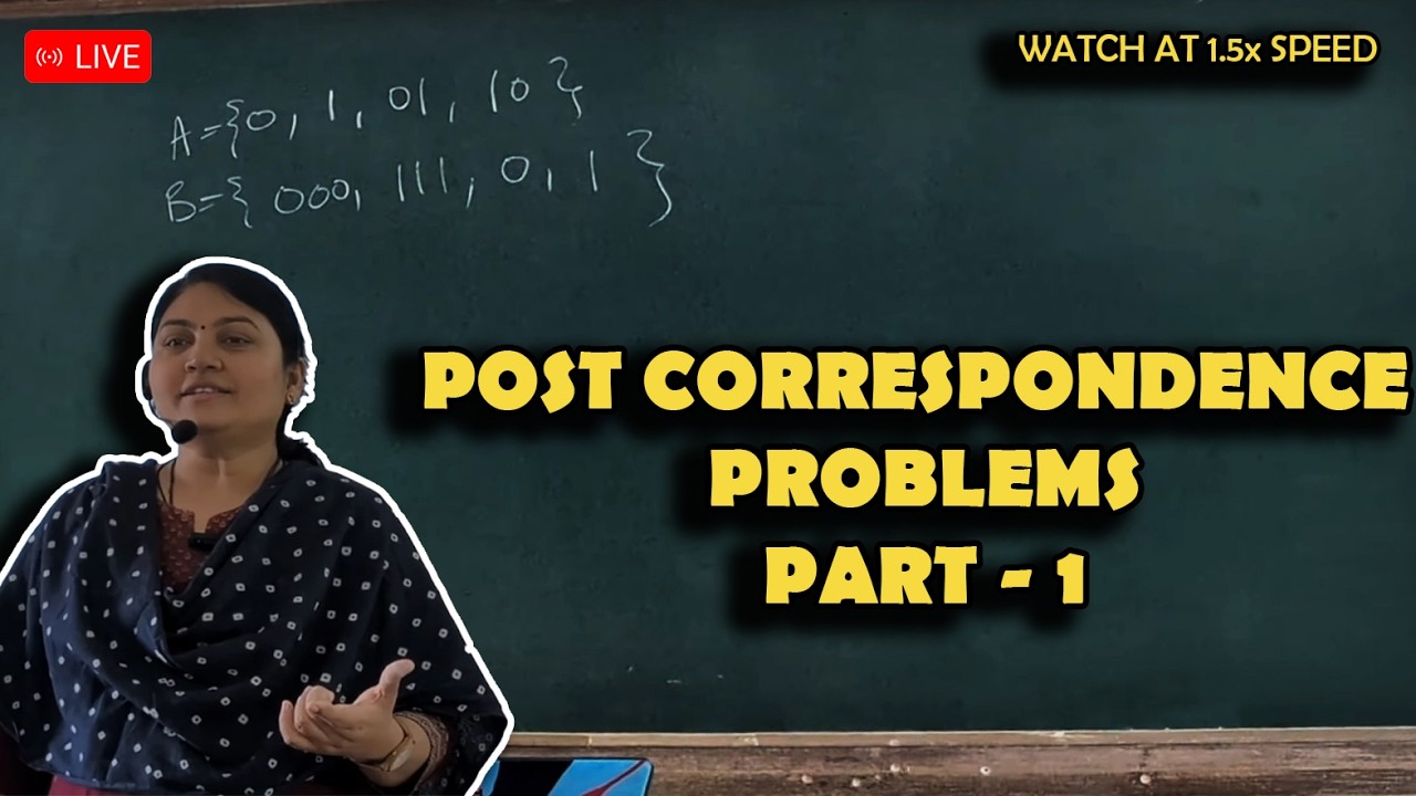 Post Correspondence Problem ll PCP instance with solution - YouTube