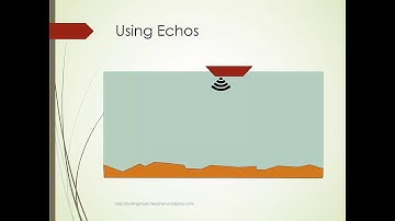 How do we use echo to calculate distance?