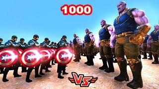 THANOS VS 1000 KAPTAN AMERİKA   Süper Kahramanlar