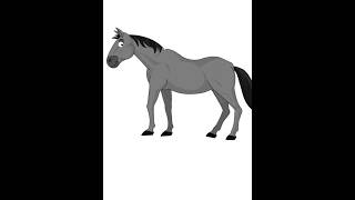 Horse 🐎🐎🐎#cartoon #animation #shorts #short #ytshorts