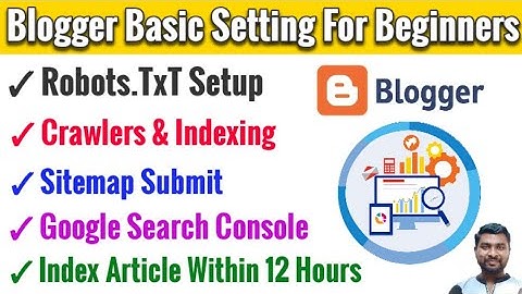 Blogger Basic SEO Settings For Beginners In Hindi | Blogger SEO Settings - SmartHindi