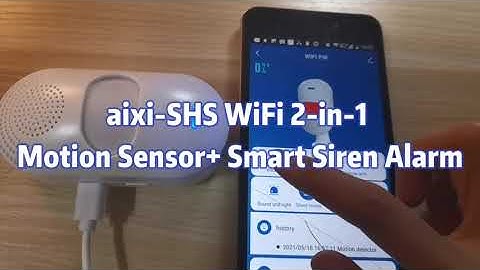 aixi-SHS Wi-Fi 2-in-1 PIR Motion Sensor Smart Siren Alarm USB Power Supply Battery Smart Life APP