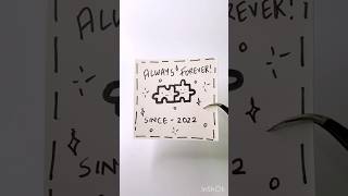 Try this art idea with your BFF!!! 😉🫶🏻💕#art #diy #bff #artideas #diyideas #sketchbook