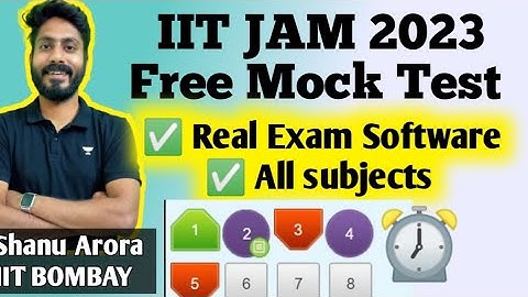 IIT JAM FREE MOCK TEST || IIT JAM exam online software || iit jam virtual calculator || exam pattern