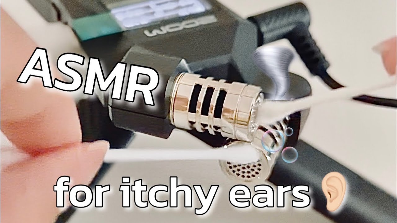 DEEP EAR CLEANING with Cotton swab👂🏻🧹