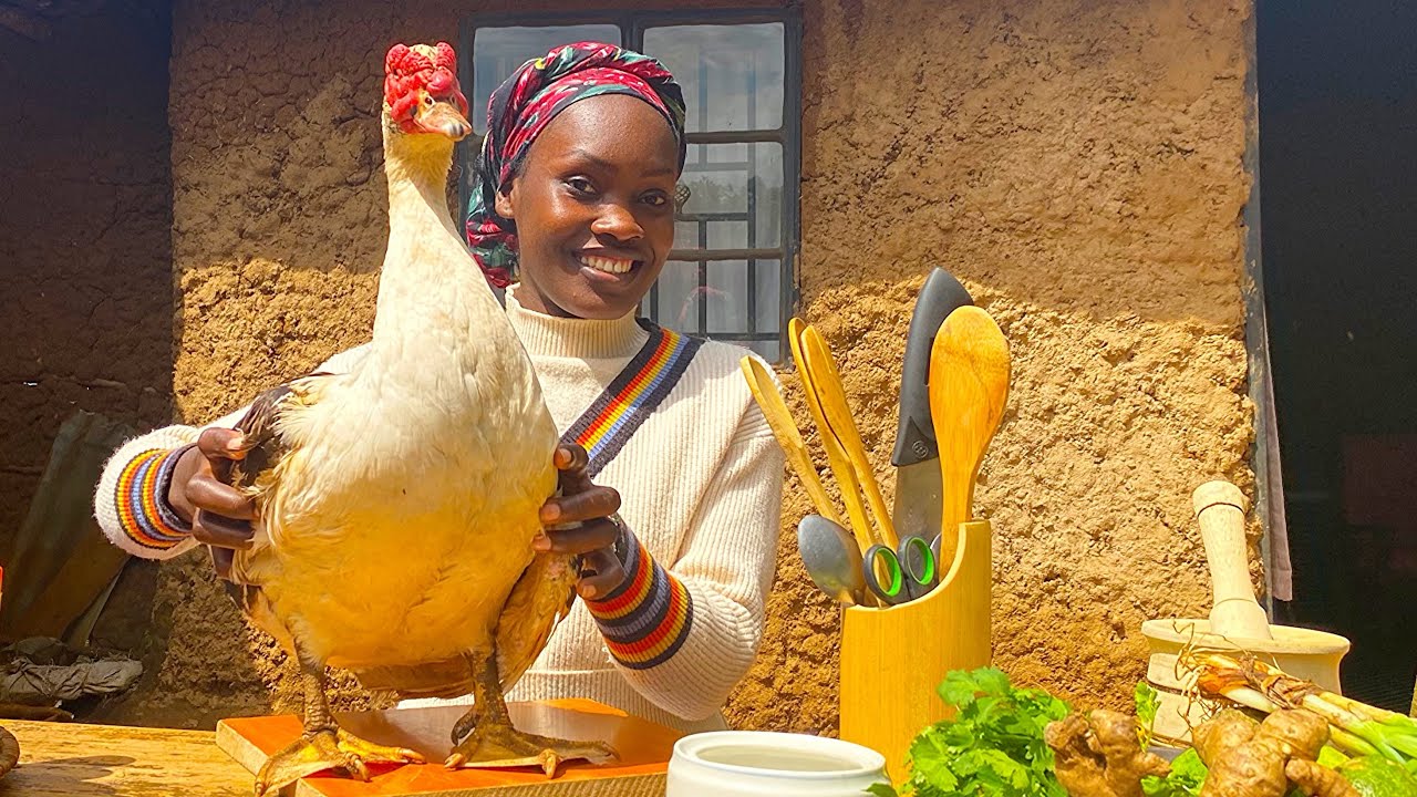 Roasting A Whole Duck Over Blazing Fire 🔥 || Outdoor Village Cooking 