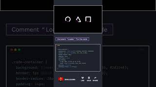 Loading Animation using HTML css and javascript 💝