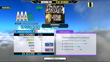 [SM5/DDR A] AFRONOVA Expert Mode Great Full Combo AAA
