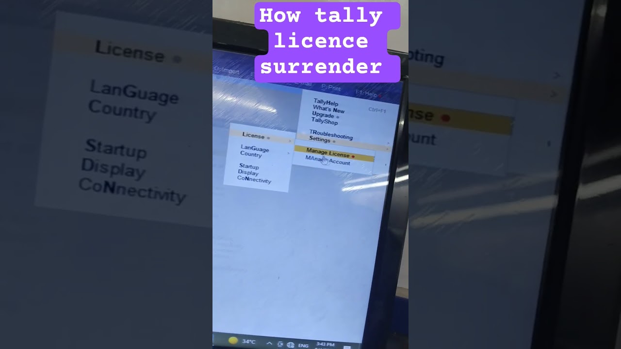 How to tally licence surrender