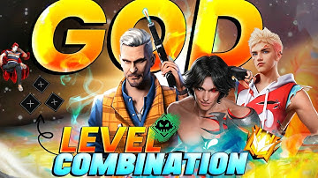 God Level Combination in freefire | Combination for { Br & Cs Ranked }  || AR ROWDY 99 ✓