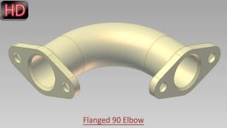 Flanged 90 Elbow (Video Tutorial) Autodesk Inventor