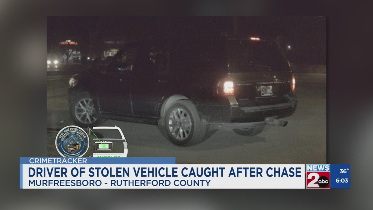 Driver of stolen vehicle caught after chase - YouTube