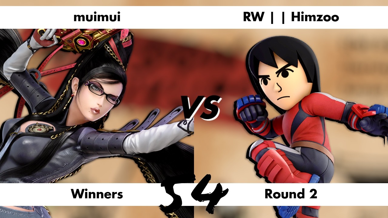 Maroon Mixups #54 - muimui (Bayonetta) Vs. Himzoo (Mii Brawler) - Winners Round 2
