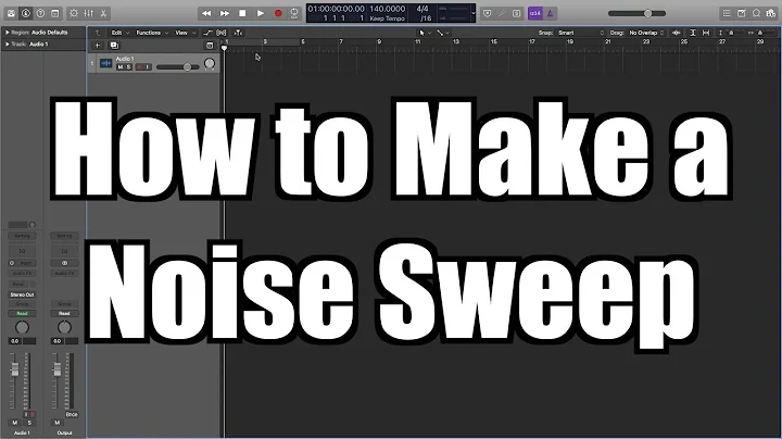 Logic Pro X Tutorial: How to a Make a Noise Sweep - TimmyG
