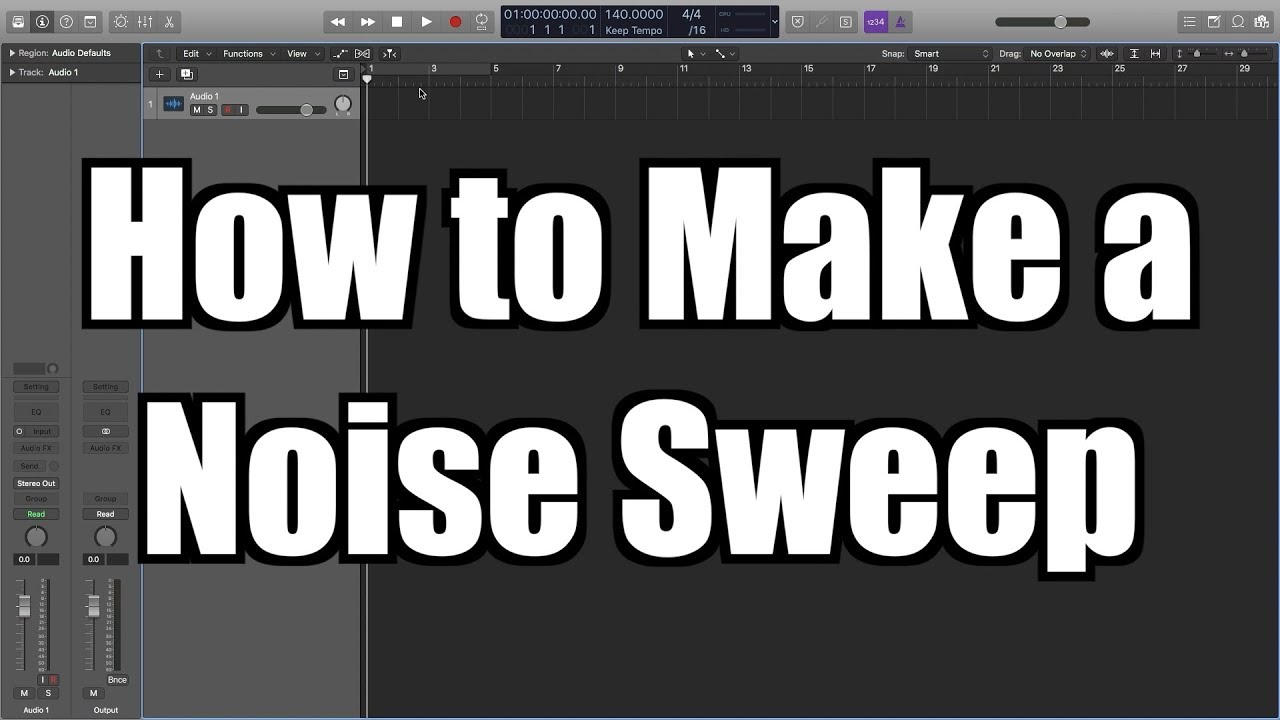 Logic Pro X Tutorial: How to a Make a Noise Sweep - TimmyG - YouTube