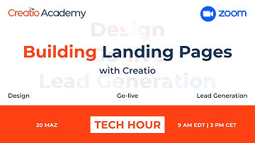 Tech Hour: Building Landing Pages with Creatio
