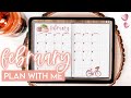 PLAN WITH ME | February 2021 iPad Planner Set-Up in GoodNotes 5