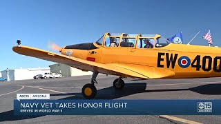 Navy veteran takes honor flight