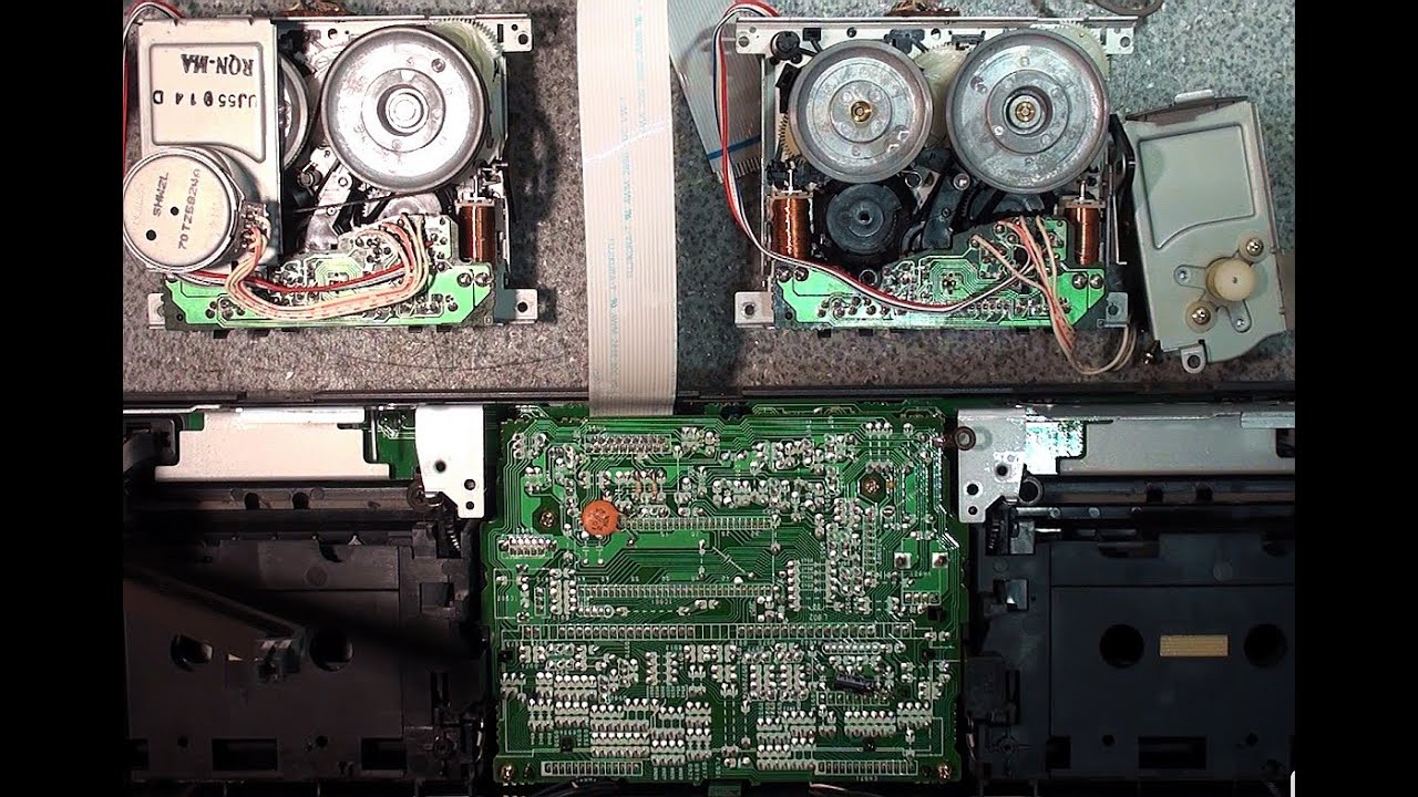 Кассетная дека Aiwa AD-WX 929E ремонт, пытаемся получить доступ к кнопкам управления🤯 разборка узлов