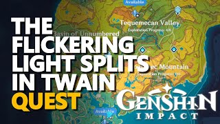 The Flickering Light Splits in Twain Genshin Impact @ZaFrostPet
